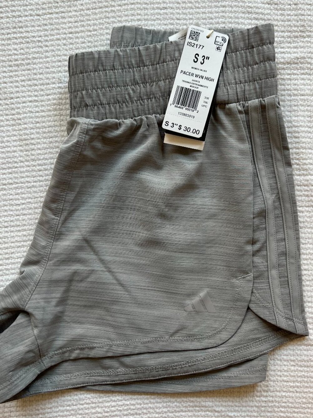 Adidas Grey Running Shorts – Size Small – NWT